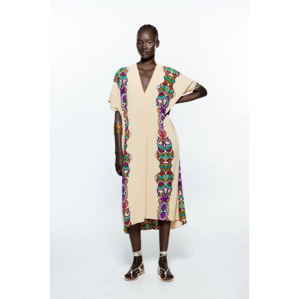 Zara Printed Tunic Dress